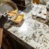 Granite countertop and backsplash in a finished kitchen, JL Home Builders, Pittsburgh