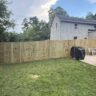 Completed backyard privacy fence and patio, JL Home Builders, Pittsburgh