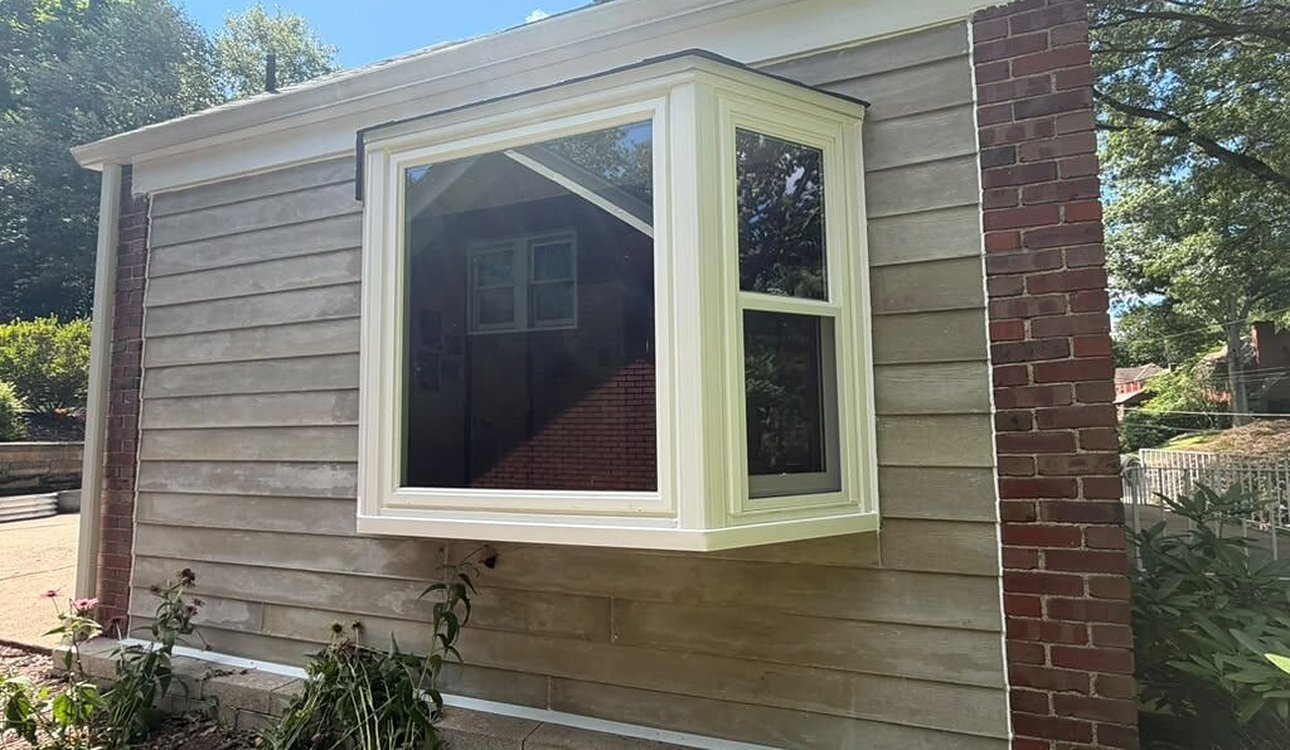 Finished Bay Window On Siding Exterior by JL Home Builders, Pittsburgh