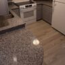 Finished Kitchen With Granite Peninsula And Fridge by JL Home Builders, Pittsburgh