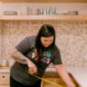 Measuring kitchen cabinets while planning a kitchen design